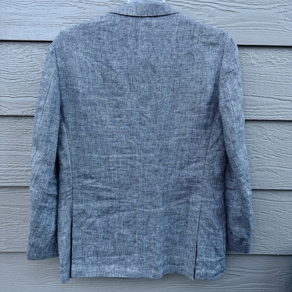 Suitsupply Solbiati 100% Linen Jacket Havana HL INT Unstructured Men 43R Gray - Picture 3 of 16